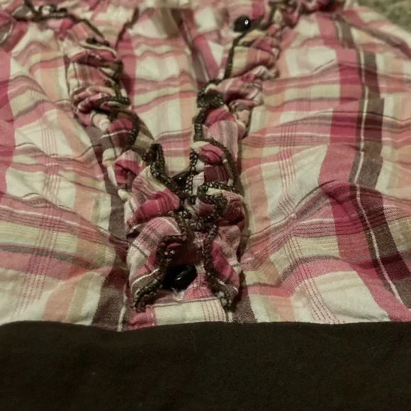 Heart Soul Pink Plaid Top - Picture 3 of 8